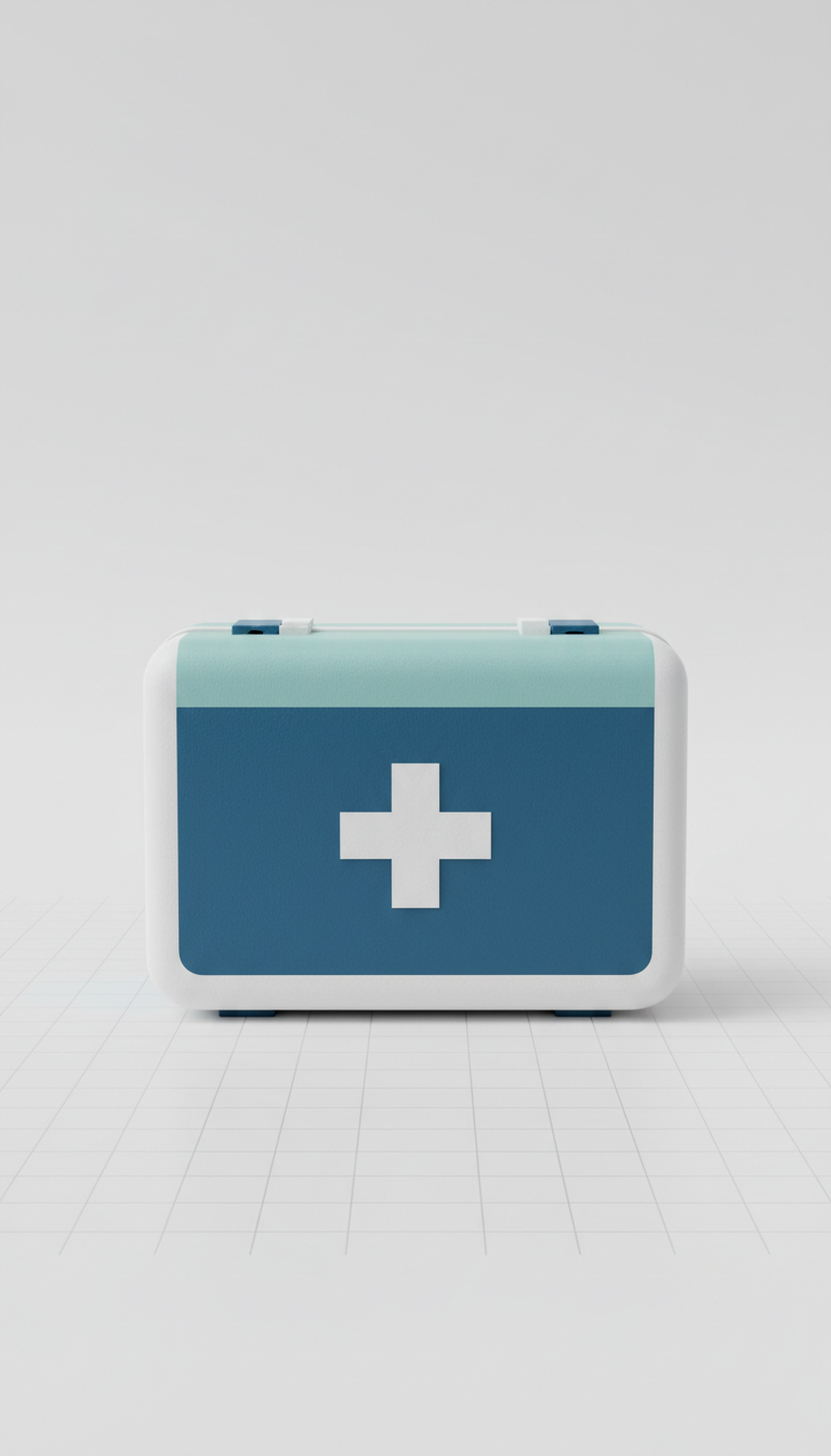 First Aid Kit with Hard Case