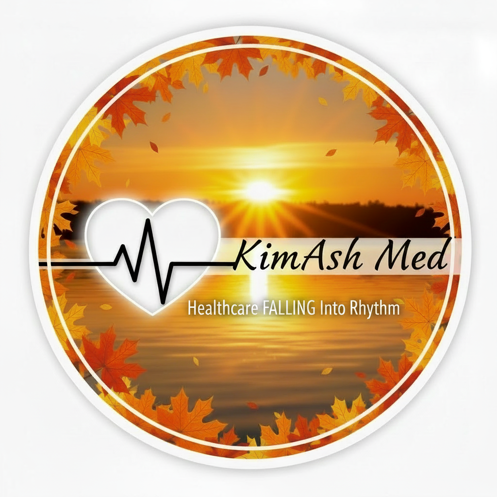 KimAsh Med Logo - FALLING Capitalized